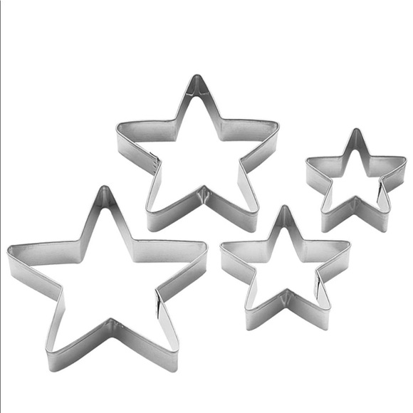 NWT Wilton Stars Nesting Metal 4 Piece Cookie Cutter Stars. - Picture 3 of 5
